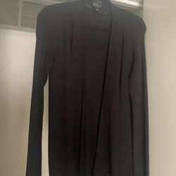 Womens Cardigan Black LARGE 