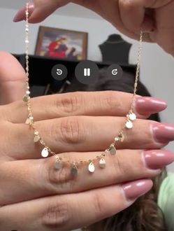 18K gold necklace