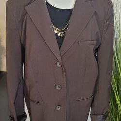 Women's Brown Blazer Size 16