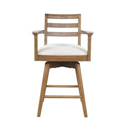 Axis Sable Ladder Back Swivel Counter Stool (Set of 2)
