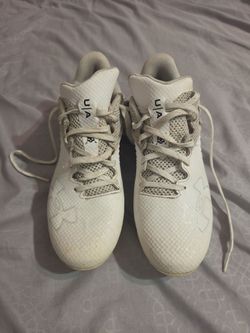 Under armor white football cleats