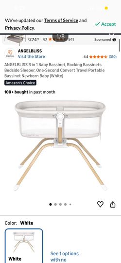 Angel bliss manual rocking bassinet