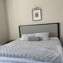 Living Spaces King Bed Frame – Like New Condition - Katy, TX