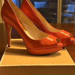 Michael Kors York Platform Shoes Size 9 1/2m & Matching Wallet 