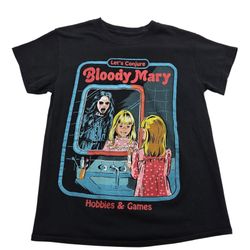 Creepy Co Bloody Mary Hobbies & Games Horror Graphic T-Shirt Black Small