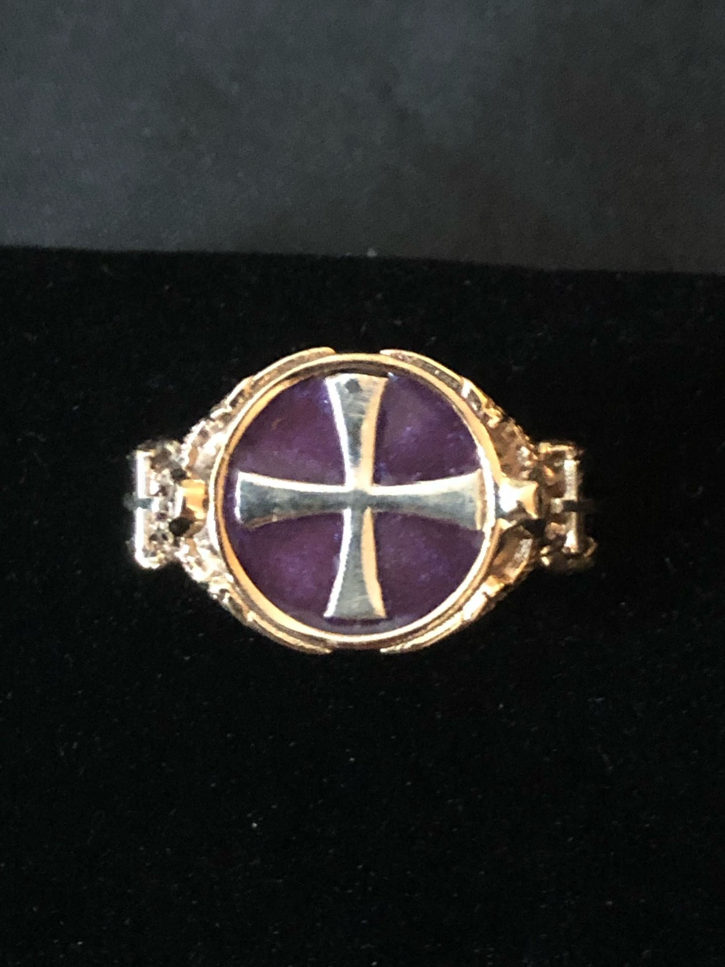 Templar Heraldic Renaissance Medieval Men’s Women’s Cross Ring Size 10