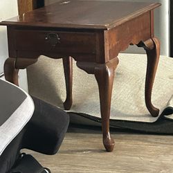 Wooden End Table 