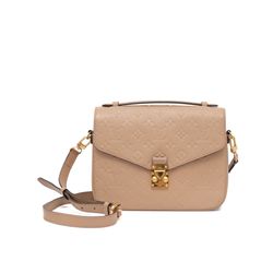 LOUIS VUITTON LV GHW Pochette Metis 2 Way Bag M44881 Monogram Empreinte Beige