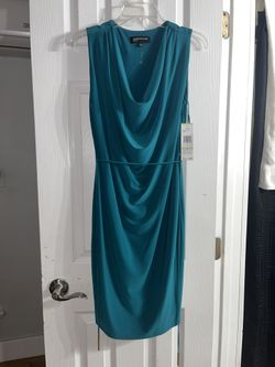 Teal blue dress