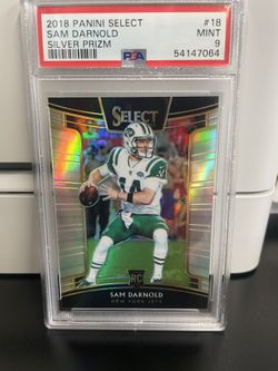 Sam Darnold Rookie Card Super Bowl champs PSA 9