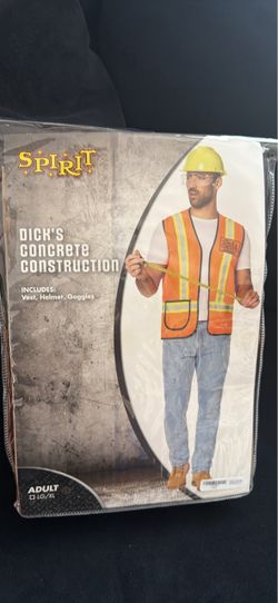 Halloween Costume New Dick's Concrete Construction Costume Adult LG/XL