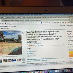 Pool Fence 4’c12’ In Beige