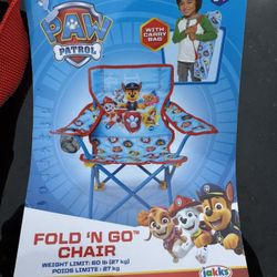 Brand New Kids Paw Patrol Folding Camping Chair