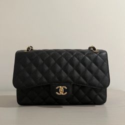 Chanel Black Quilted Flap Bag- Authentic 