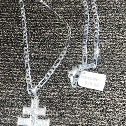 .925 Silver Chain “24 In And Charm Price Is For Both 