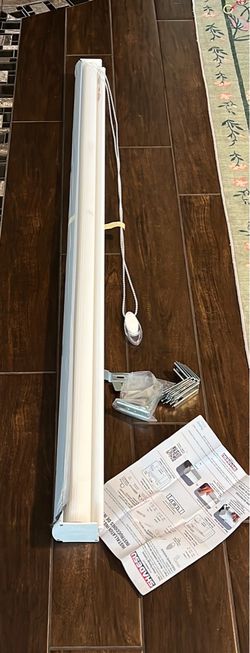 Shadesu White Corded Zebra Blinds Roller Shade 52”x72”