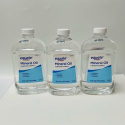 Equate Mineral Oil, Lubricant Laxative, (Lot Of 3) 16 Fl. Oz