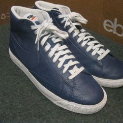 Nike Blazer Binary Blue Leather Shoes 10.5