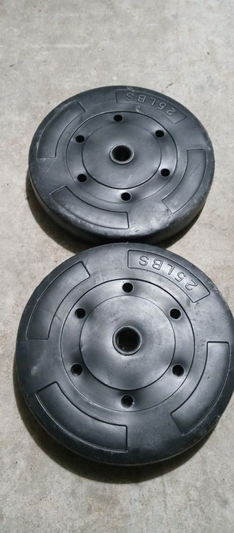 Two 25 Lbs Weight Plates