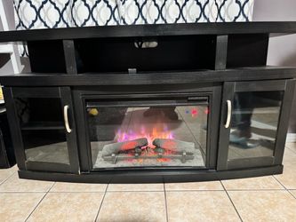 Fireplace entertainment center heater
