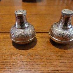 Brass Salt And Pepper Shakers 