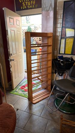 Vintage Oakwood CD rack