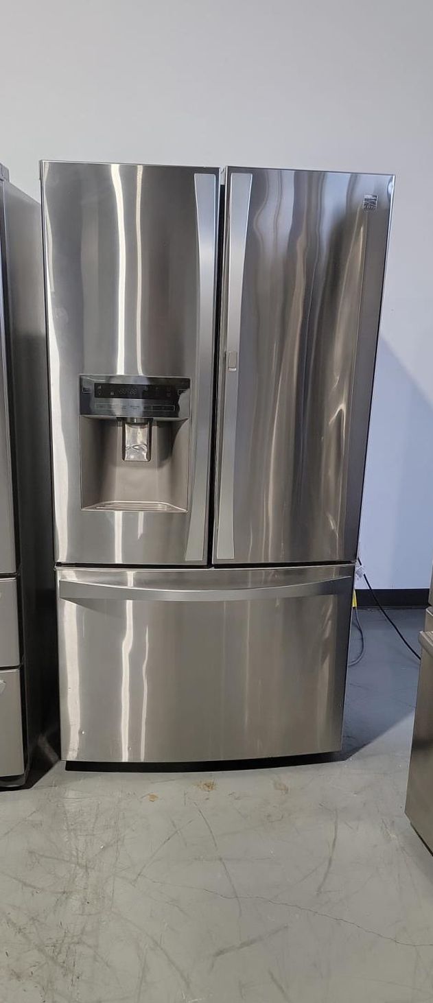 Kenmore 3 Door Stainless Steel Refrigerator Fridge
