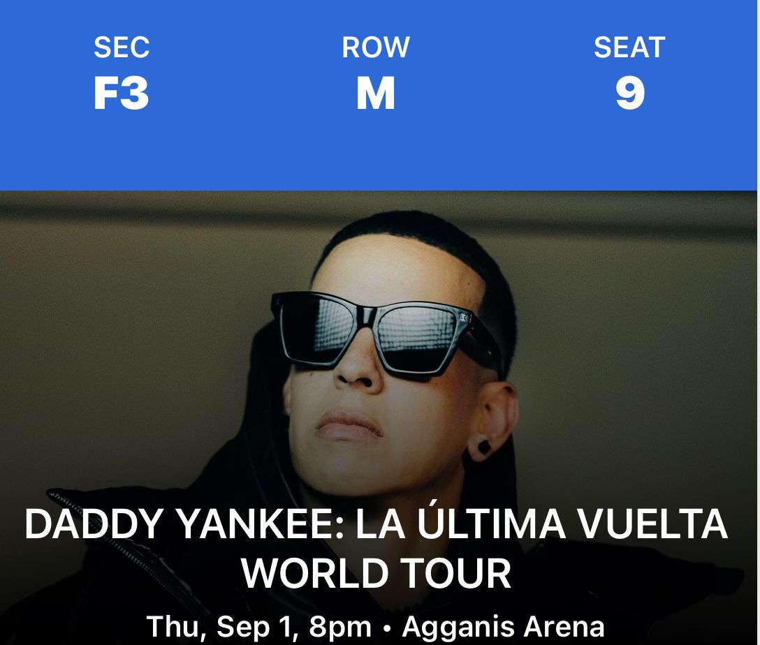 Daddy Yankee Tickets @ Agganis Arena 9/1 - Boston, MA