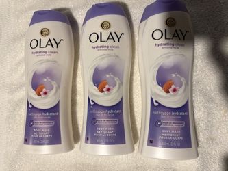 3 Full Size Olay Body Wash Almond Milk