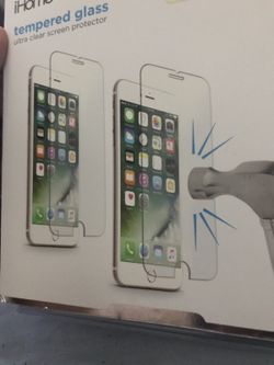 2 pack of Glass protector iphone 6s , 6 and 7