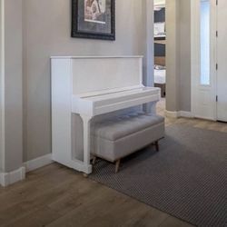Hailun upright white piano