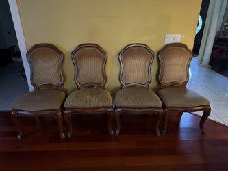 Solid Wood Dining Chairs – Set of 4