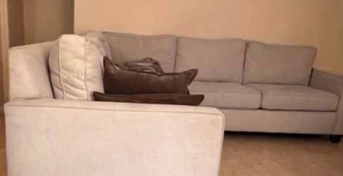 3 piece Pottery Barn Sectional good condition