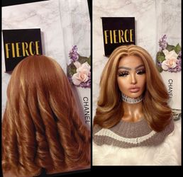 Human Hair Blended Lace Front Wig