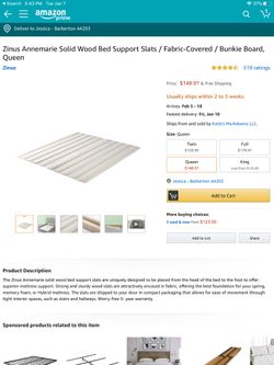 Zinus annemarie solid wood bed support slats