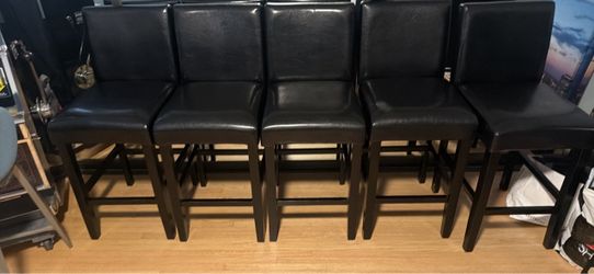 8 Black Counter height chairs