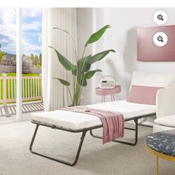 Steel Folding bed With Memory Foam mattress Single 