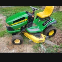 JOHN DEERE LA 145. 48" 22HP. GOOD BLADES.  1,050 CASH. NO LESS