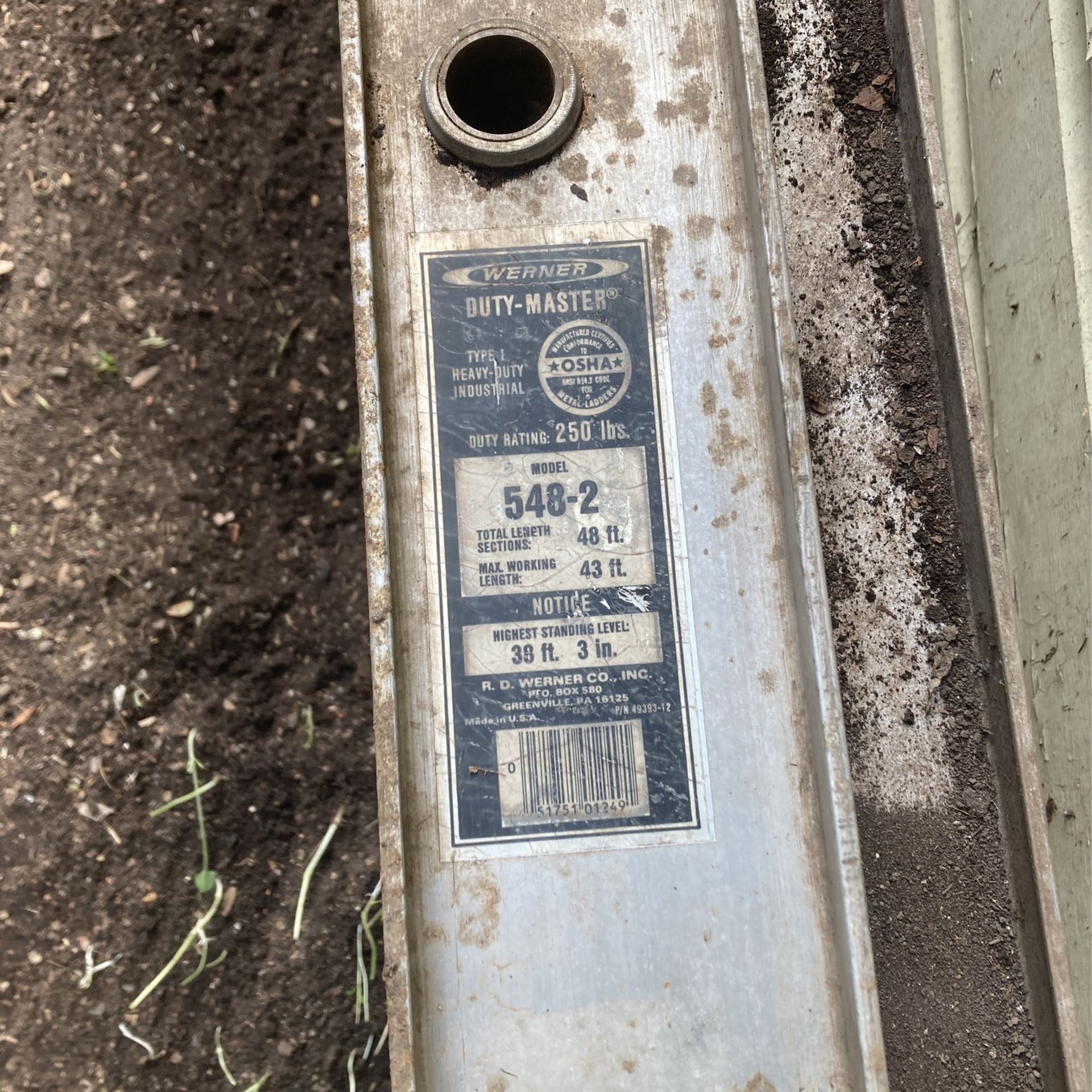 60ft Werner Ladder