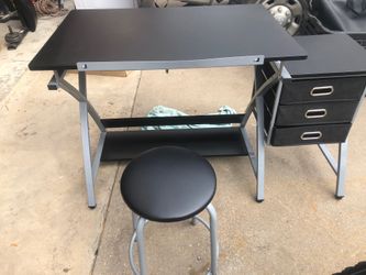 Black desk