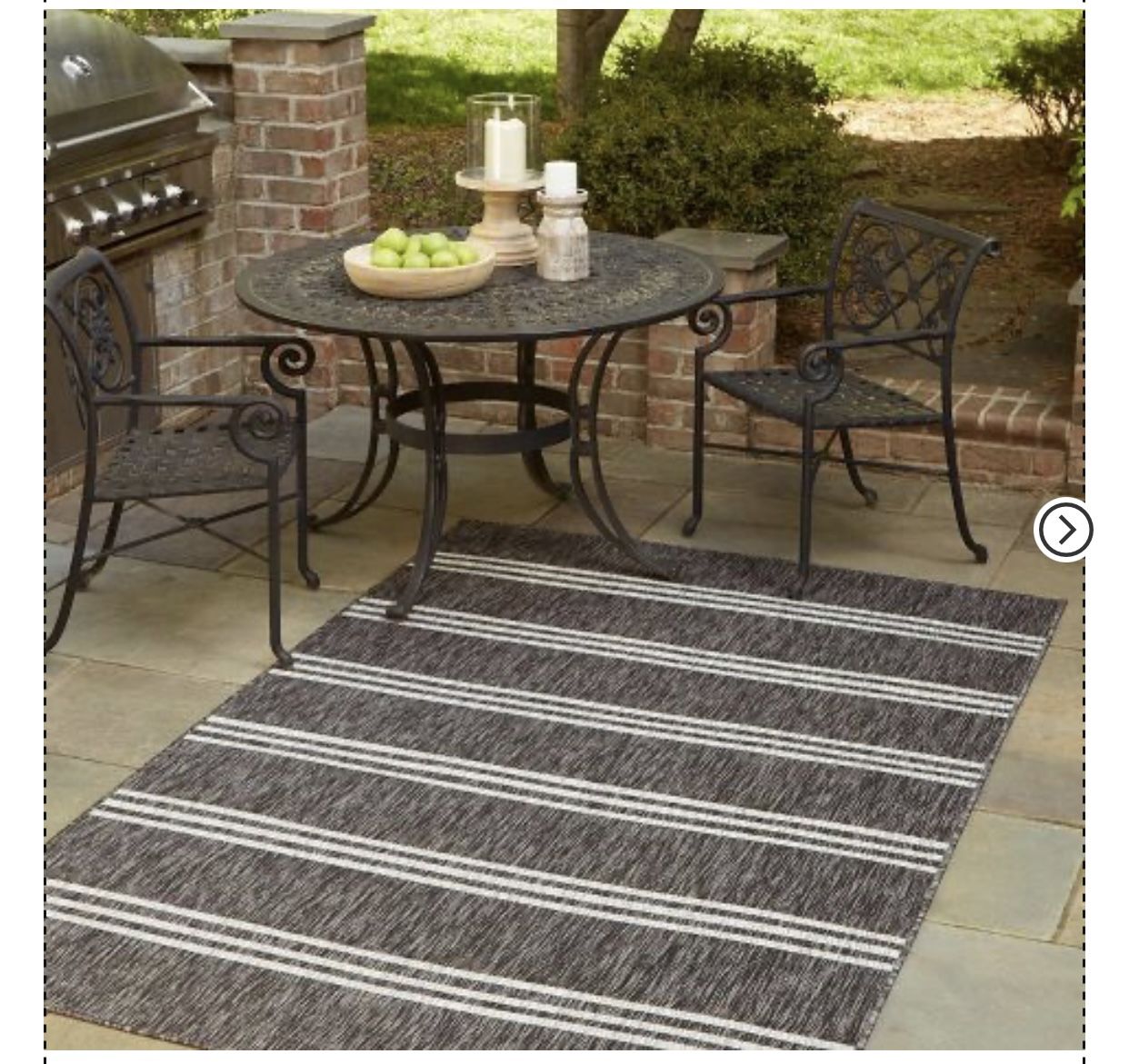 Jill Zarin Outdoor Anguilla Striped Woven Area Rug