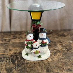 Snowman Cake Plate 