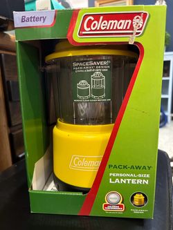 Coleman Pack Away Collapsing Camping Lantern Model 5315 Series Battery Operated