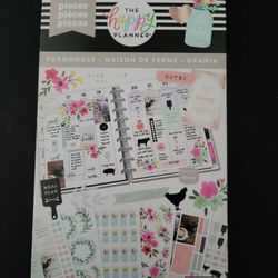 🌸 The Happy Planner “Farmhouse” Sticker Book — 715 Pieces