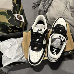 Bapesta Black And White