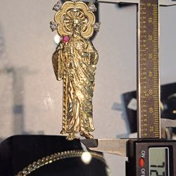 St Judas Pendant 10k Yellow Gold  (14.7grams)