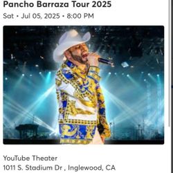 Pancho Barraza  Tickets Para Este Sabado