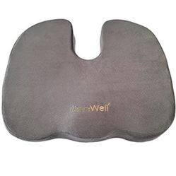 Coccyx Orthopedic Comfort Seat Cushion, Gray