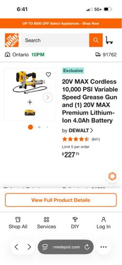 Dewalt grease gun