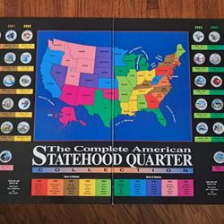 US Statehood Quarters COLORIZED Legal Tender Complete All 50 State Coin Set